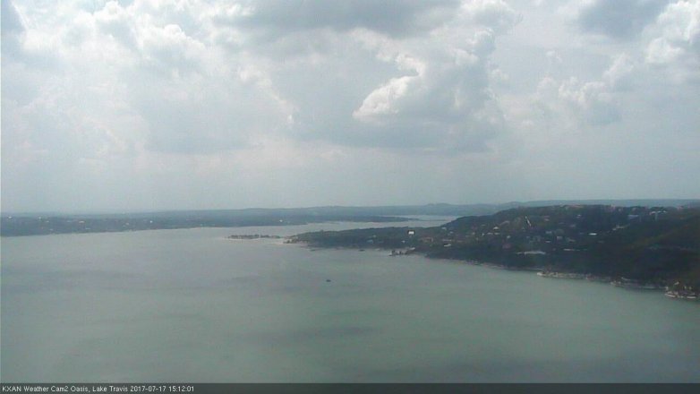 Lake Travis webcam, July 17, 2017 2:40 PM CT
