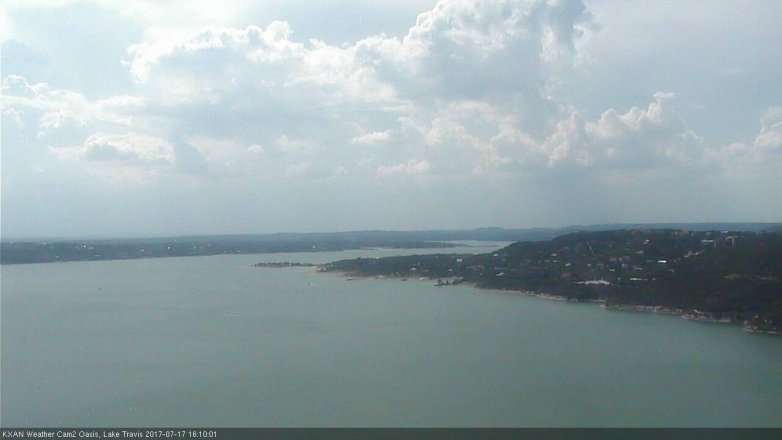 Lake Travis webcam, July 17, 2017 3:25 PM CT