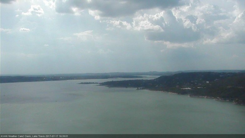 Lake Travis webcam, July 17, 2017 4:10 PM CT