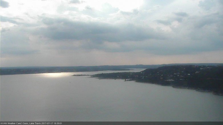 Lake Travis webcam, July 17, 2017 5:50 PM CT