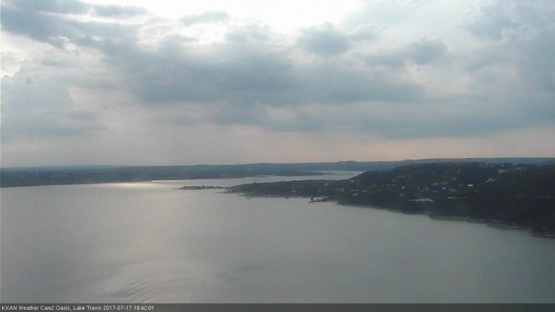 Lake Travis webcam, July 17, 2017 6:00 PM CT