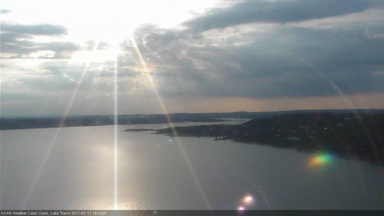 Lake Travis webcam, July 17, 2017 6:20 PM CT