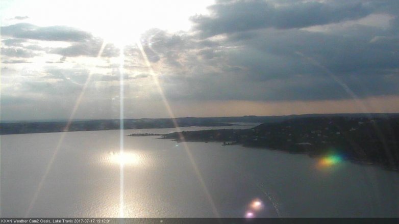 Lake Travis webcam, July 17, 2017 6:25 PM CT