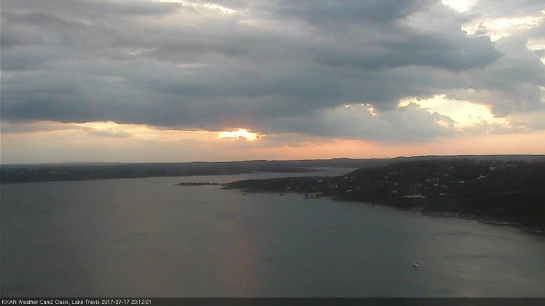 Lake Travis webcam, July 17, 2017 7:15 PM CT