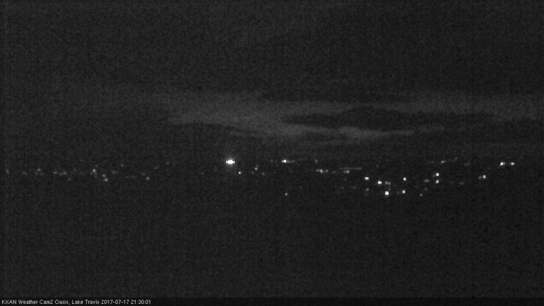 Lake Travis webcam, July 17, 2017 8:40 PM CT