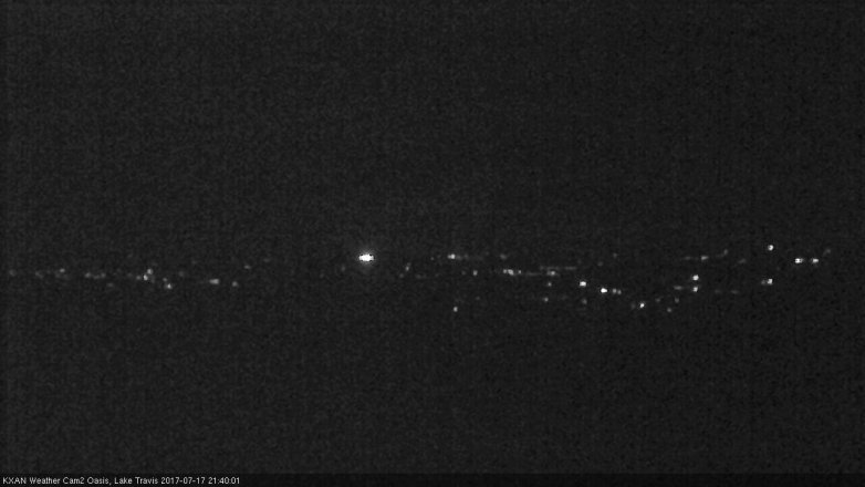Lake Travis webcam, July 17, 2017 8:50 PM CT