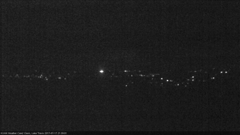 Lake Travis webcam, July 17, 2017 9:10 PM CT