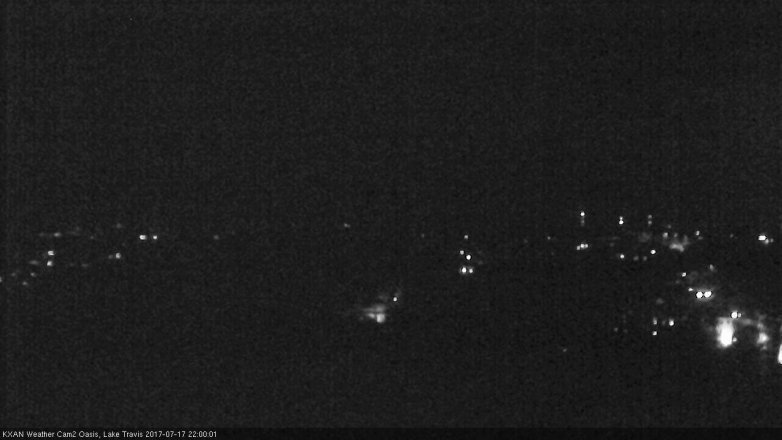 Lake Travis webcam, July 17, 2017 9:20 PM CT