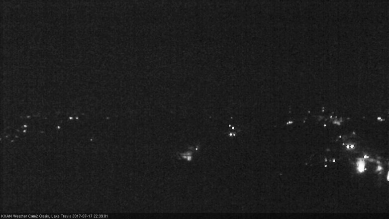 Lake Travis webcam, July 17, 2017 9:55 PM CT