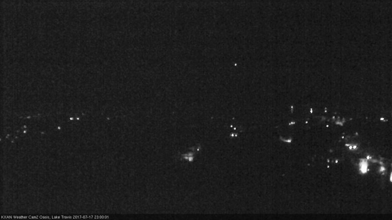 Lake Travis webcam, July 17, 2017 10:05 PM CT