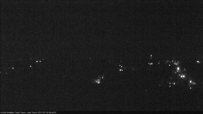 Lake Travis webcam, July 17, 2017 12:00 AM CT