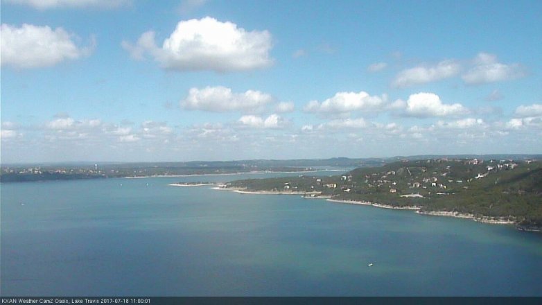 Lake Travis webcam, July 18, 2017 10:20 AM CT