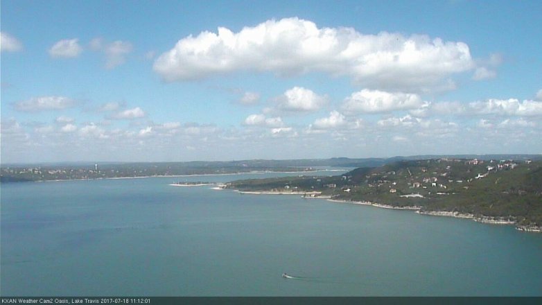 Lake Travis webcam, July 18, 2017 10:30 AM CT