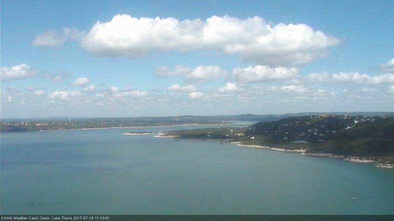 Lake Travis webcam, July 18, 2017 10:35 AM CT