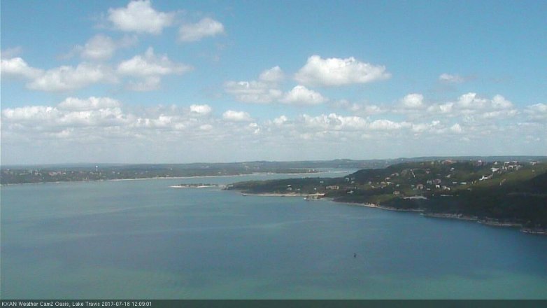 Lake Travis webcam, July 18, 2017 11:25 AM CT
