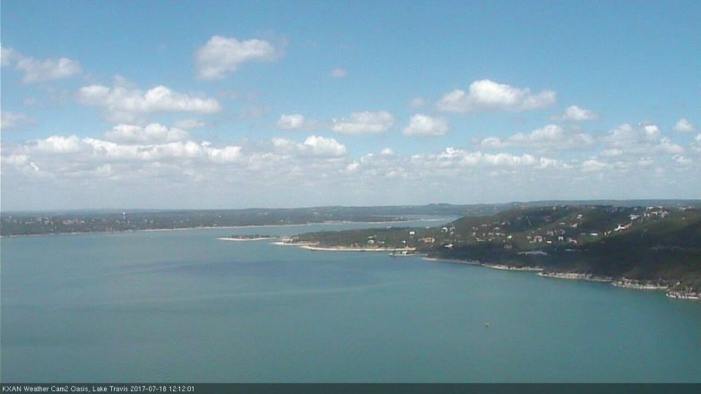 Lake Travis webcam, July 18, 2017 11:40 AM CT