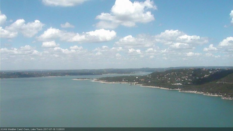 Lake Travis webcam, July 18, 2017 12:30 PM CT