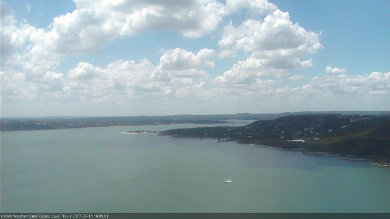 Lake Travis webcam, July 18, 2017 2:05 PM CT