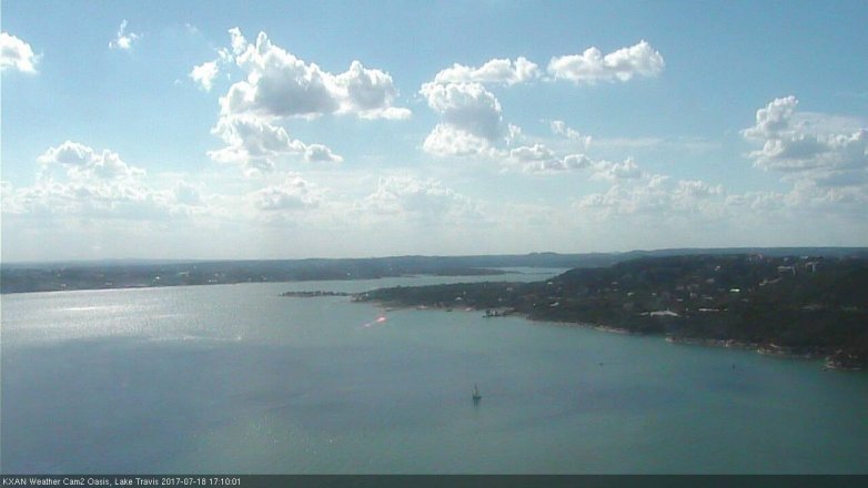 Lake Travis webcam, July 18, 2017 4:30 PM CT