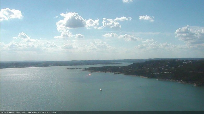 Lake Travis webcam, July 18, 2017 4:35 PM CT
