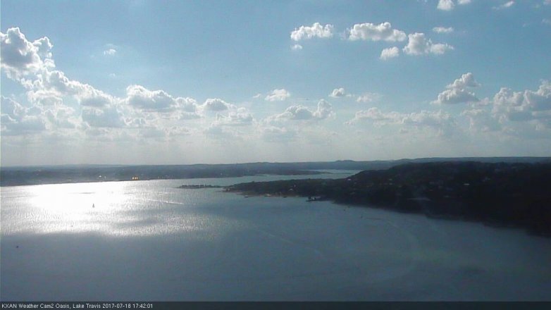Lake Travis webcam, July 18, 2017 4:45 PM CT