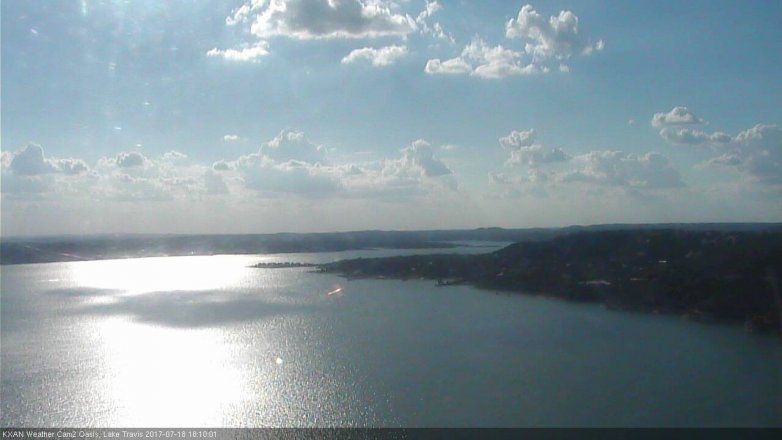 Lake Travis webcam, July 18, 2017 5:35 PM CT
