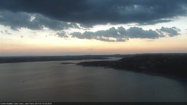 Lake Travis webcam, July 18, 2017 7:55 PM CT