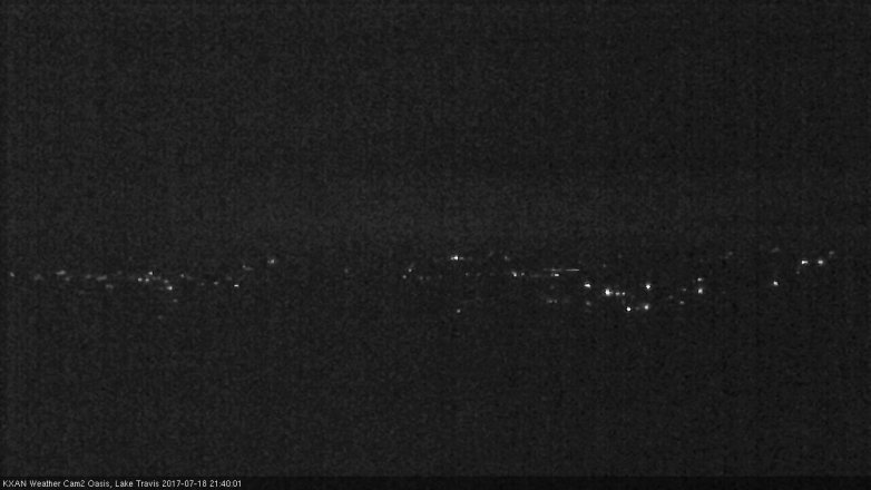 Lake Travis webcam, July 18, 2017 8:55 PM CT