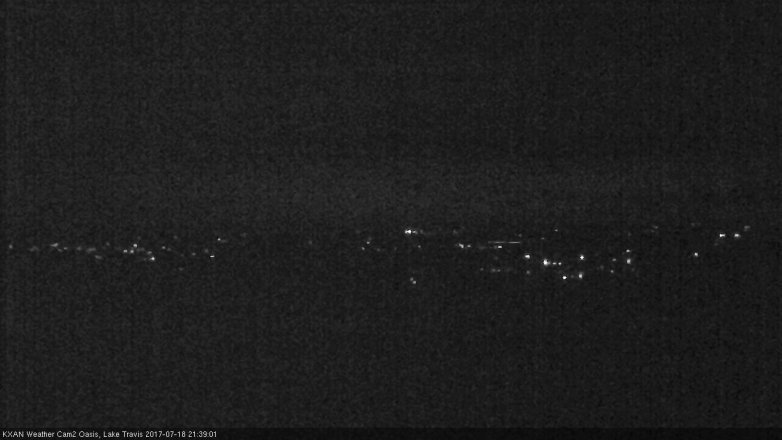 Lake Travis webcam, July 18, 2017 9:00 PM CT