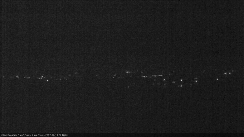 Lake Travis webcam, July 18, 2017 9:25 PM CT