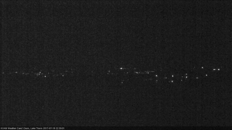 Lake Travis webcam, July 18, 2017 9:45 PM CT