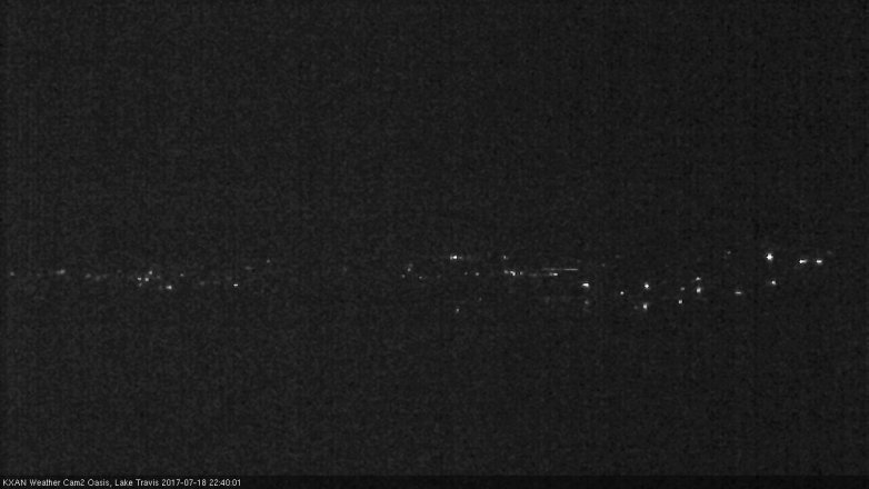 Lake Travis webcam, July 18, 2017 10:10 PM CT