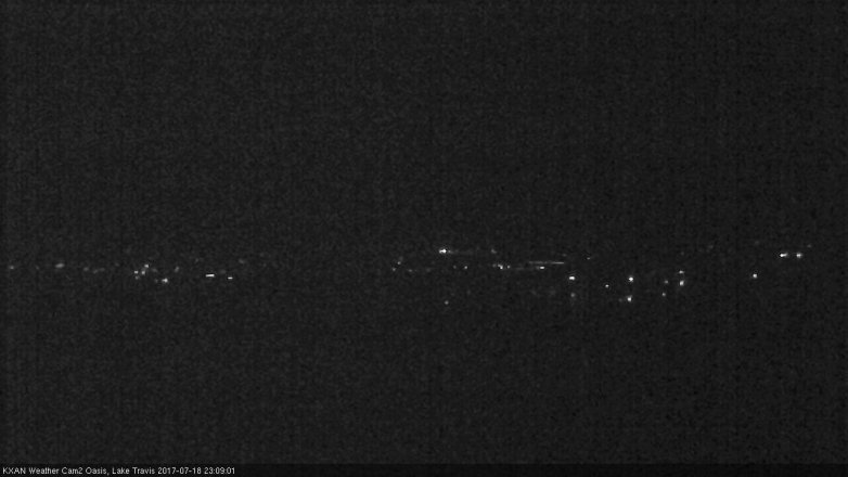 Lake Travis webcam, July 18, 2017 10:30 PM CT