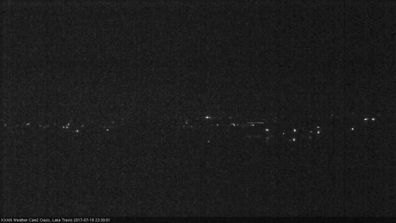 Lake Travis webcam, July 18, 2017 10:50 PM CT