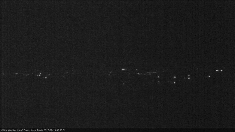 Lake Travis webcam, July 18, 2017 11:30 PM CT