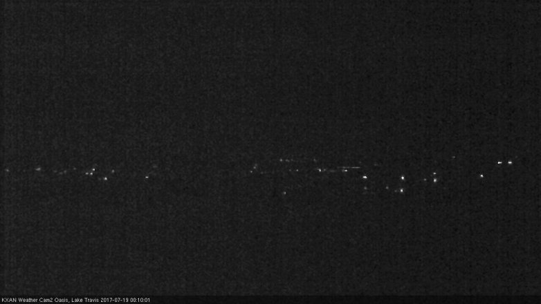 Lake Travis webcam, July 18, 2017 11:40 PM CT