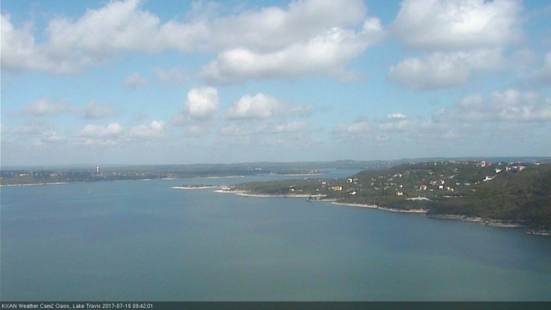 Lake Travis webcam, July 19, 2017 9:00 AM CT