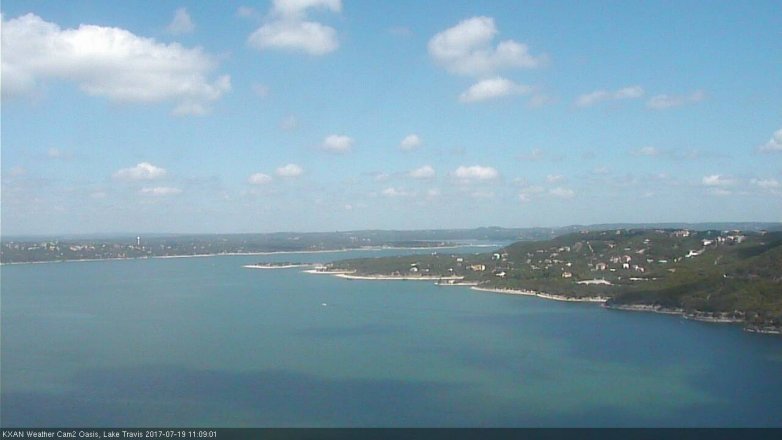 Lake Travis webcam, July 19, 2017 10:35 AM CT