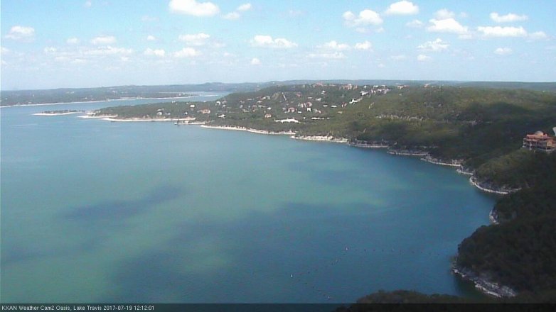 Lake Travis webcam, July 19, 2017 11:20 AM CT