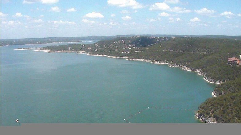 Lake Travis webcam, July 19, 2017 12:05 PM CT
