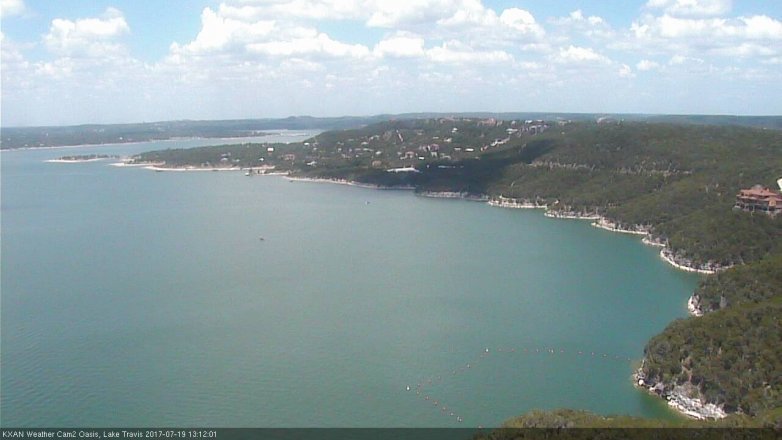 Lake Travis webcam, July 19, 2017 12:35 PM CT