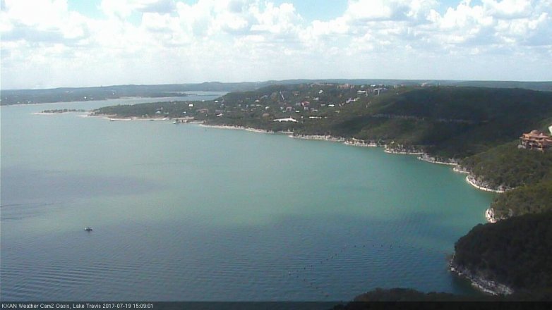 Lake Travis webcam, July 19, 2017 2:15 PM CT