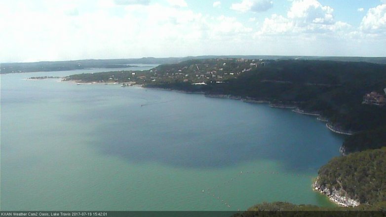 Lake Travis webcam, July 19, 2017 2:50 PM CT