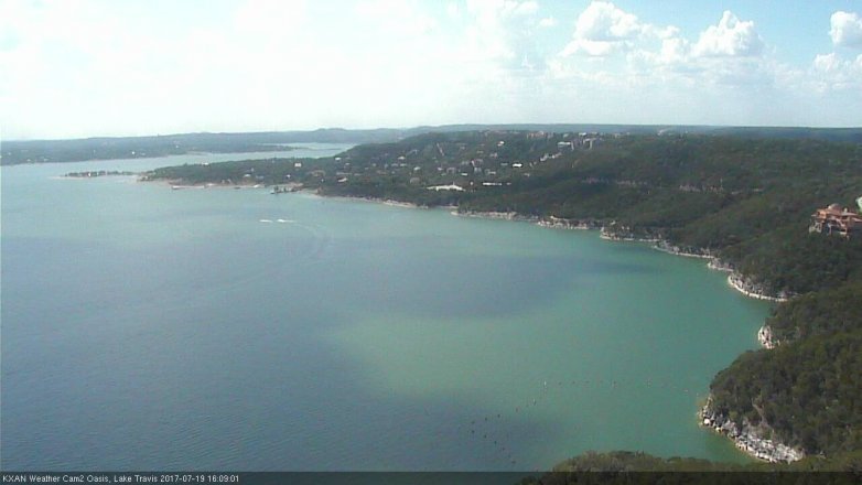 Lake Travis webcam, July 19, 2017 3:30 PM CT