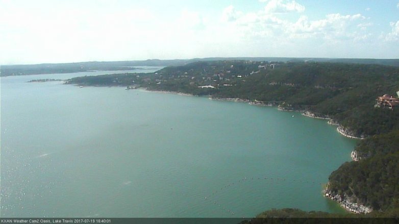 Lake Travis webcam, July 19, 2017 4:00 PM CT