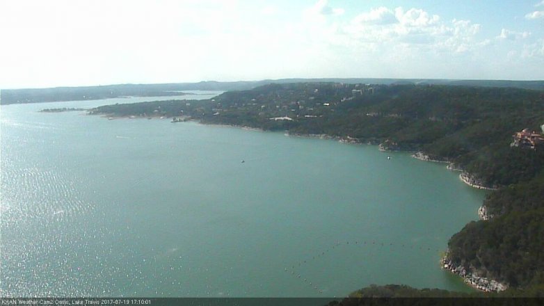 Lake Travis webcam, July 19, 2017 4:30 PM CT