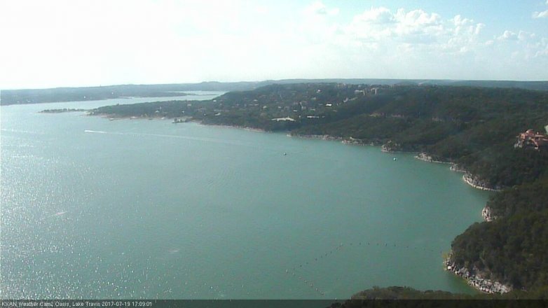 Lake Travis webcam, July 19, 2017 4:35 PM CT