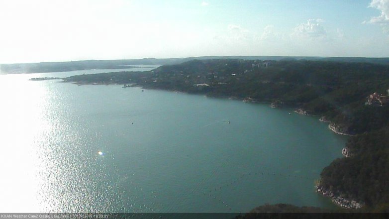 Lake Travis webcam, July 19, 2017 5:30 PM CT