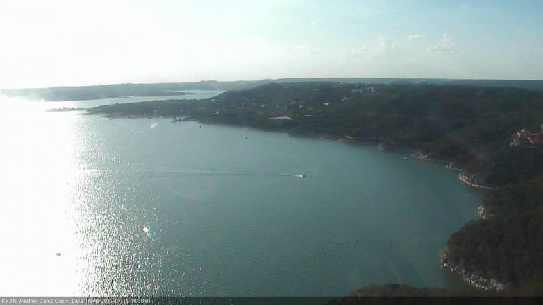 Lake Travis webcam, July 19, 2017 5:35 PM CT