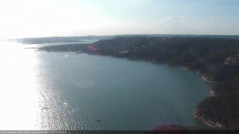 Lake Travis webcam, July 19, 2017 5:50 PM CT